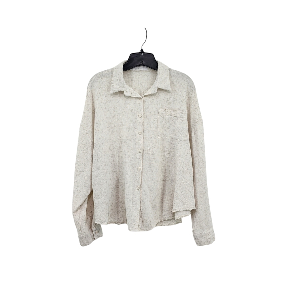 Storets Women's Oatmeal Button Down Shirt